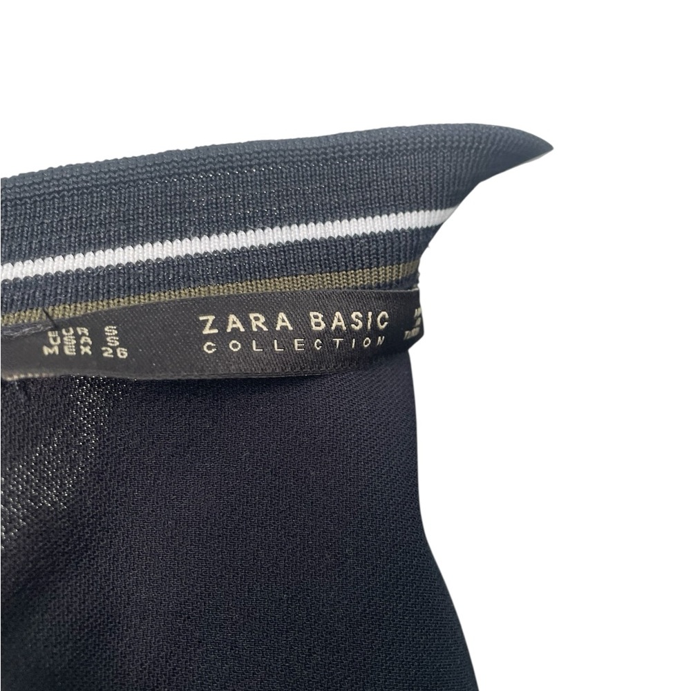 💜 Zara Basic Collection Dark Navy Short Sleeve J… - image 9